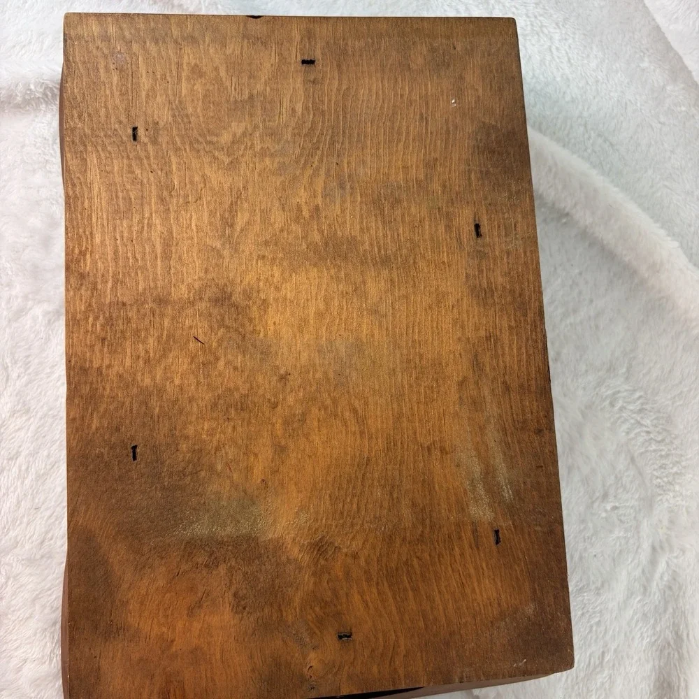 Vintage Wood Bread Tray Carved 